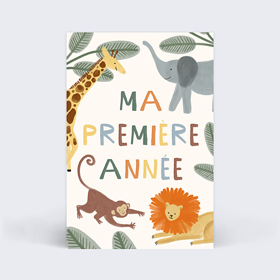 Carte Étape Bébé Jungle
