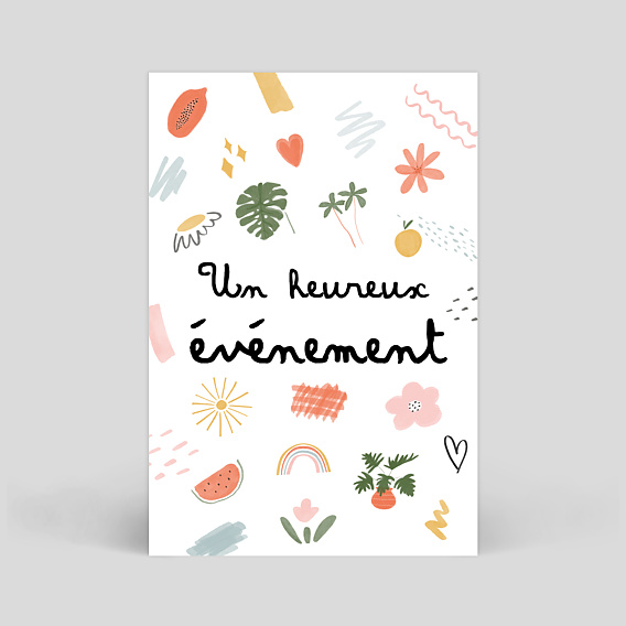 Carte Étape Bébé Grossesse Pack Coloré