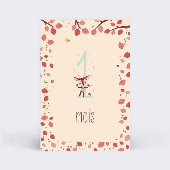 Carte étape bébé Lilliputiens x Popcarte Carte 2