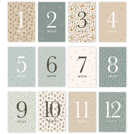 Carte étape bébé Liberty Après 4