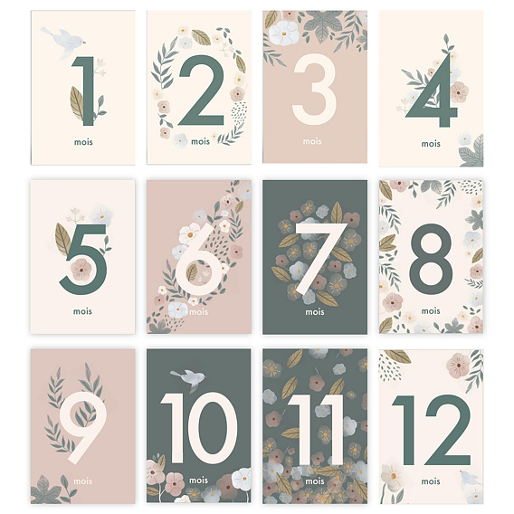 Carte étape bébé Magnolia Après 4