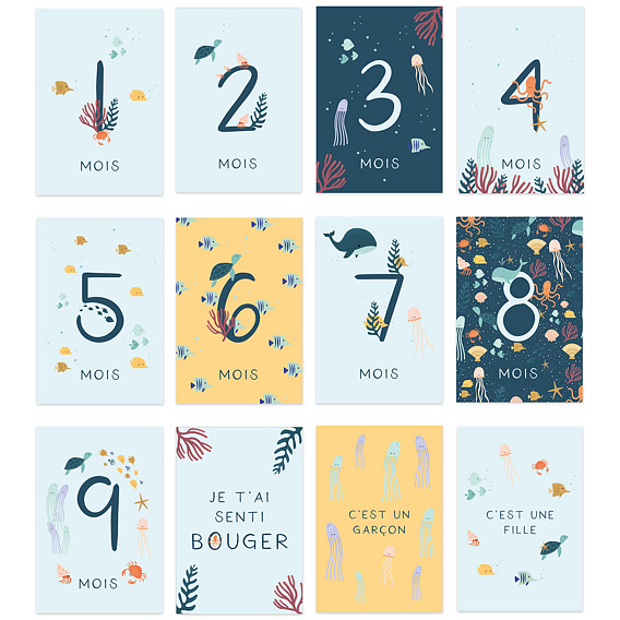 Carte étape bébé Océan de Bonheur Après 4