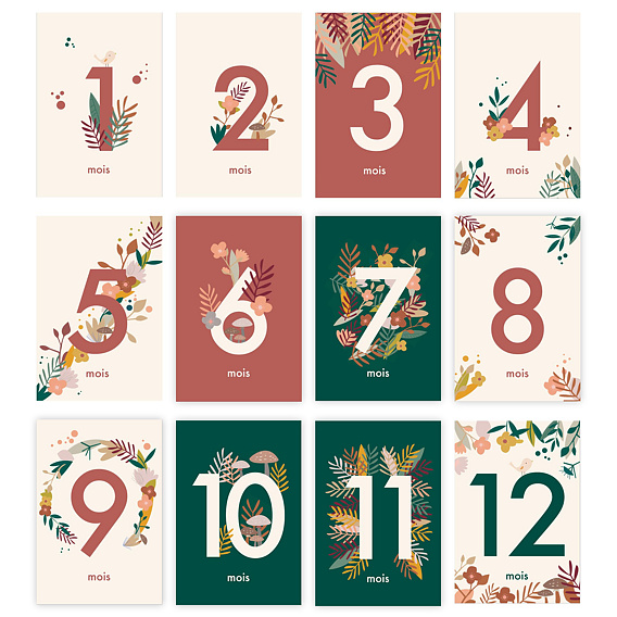 Carte étape bébé Petite Fleur Après 4