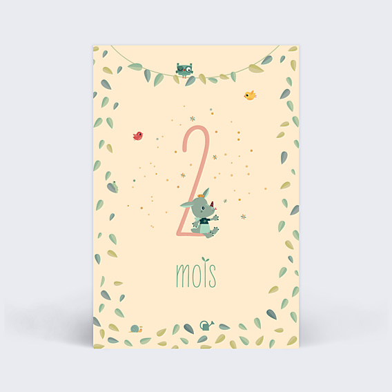 Carte Étape Bébé Lilliputiens x Popcarte