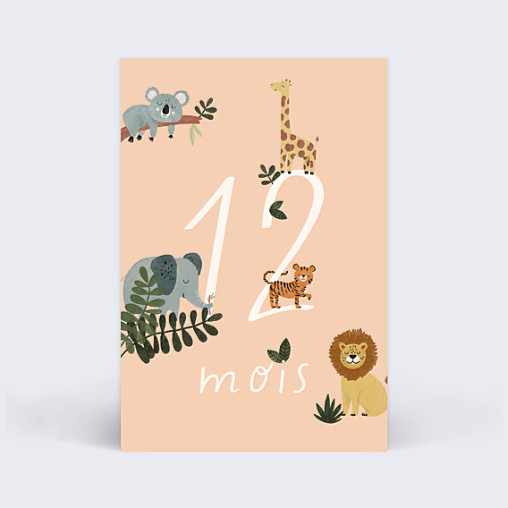 Carte Étape Bébé Safari
