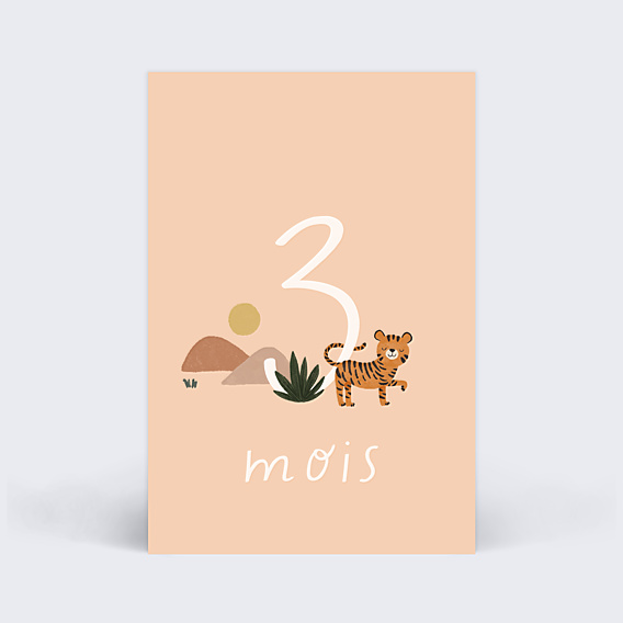 Carte Étape Bébé Safari