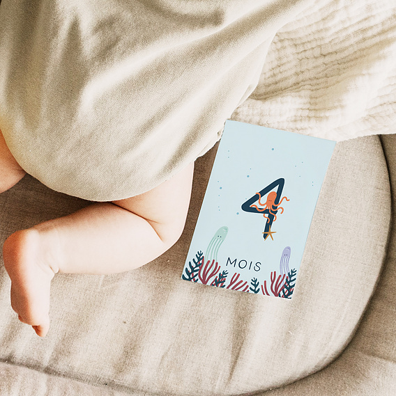 Carte étape bébé Océan Après 1