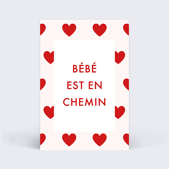 Carte Étape Bébé Grossesse Cœur