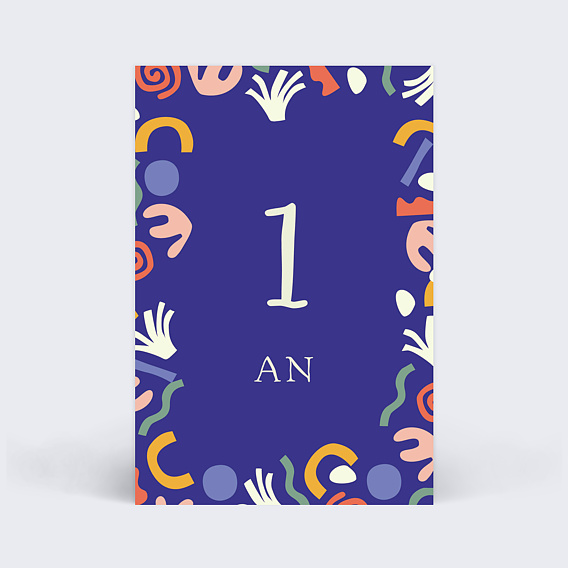 Carte étape bébé Ma Première Année Carte 6