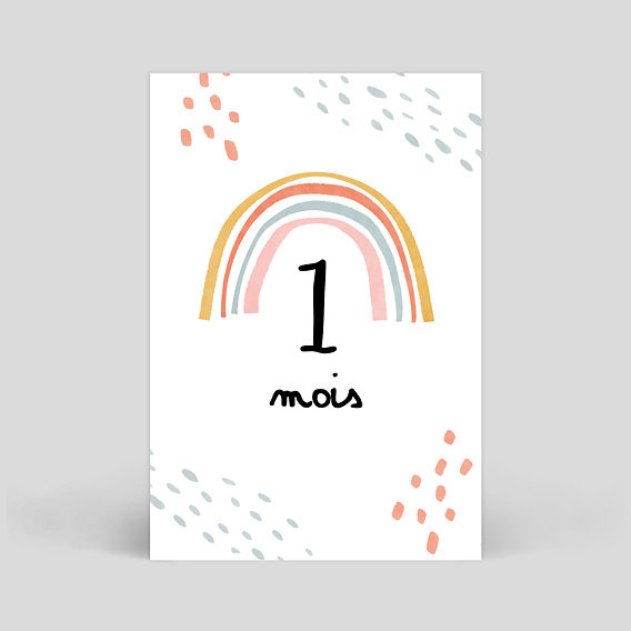 Carte étape bébé Grossesse Pack Coloré Carte 2