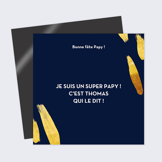 Carte fête des grands-pères Citation