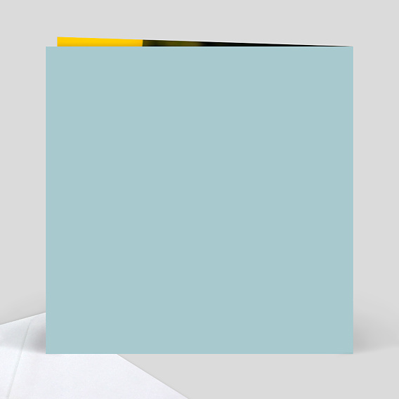 Carte remerciement baptême Typographie Verso