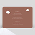 Carte remerciement baptême Nuage Verso