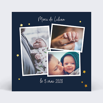 Remerciements Baptme Etoiles marines