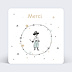 Carte remerciement baptême Petit pirate