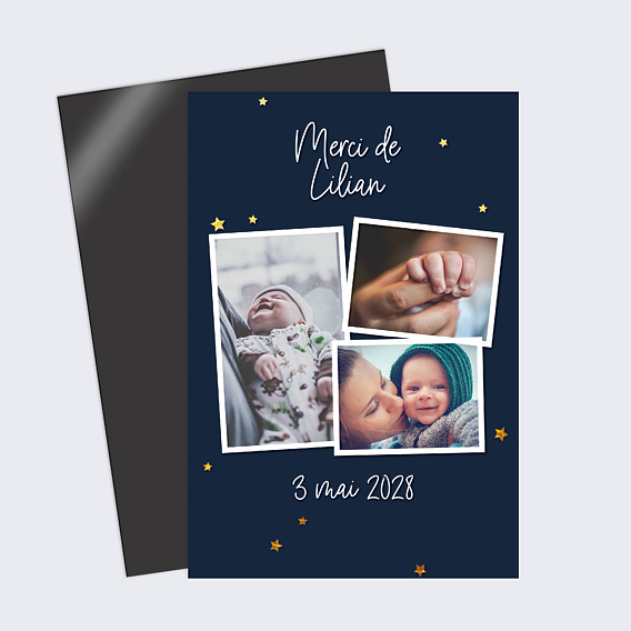 Remerciements Baptême Etoiles marines