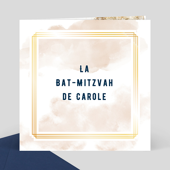 Invitation Bat Mitzvah Dorure Mystique