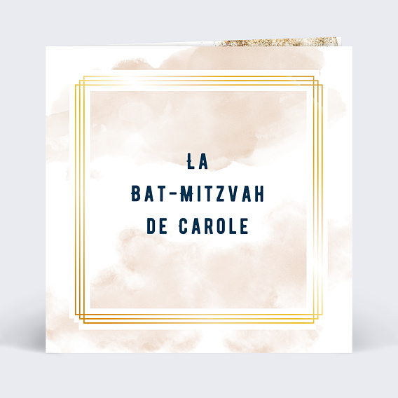 Faire-part bar mitzvah Dorure Mystique
