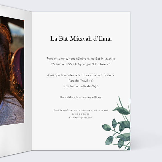 Faire-part bar mitzvah Luxe
