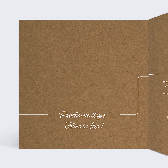 Faire-part bar mitzvah Timeline Kraft