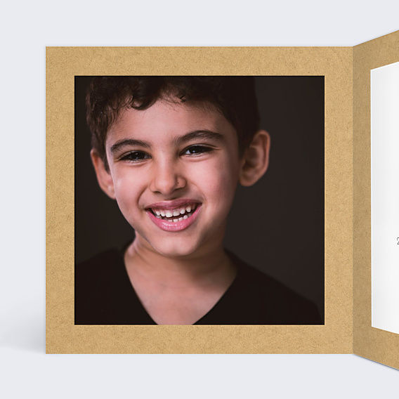 Faire-part bar mitzvah Fanions Bucoliques Kraft