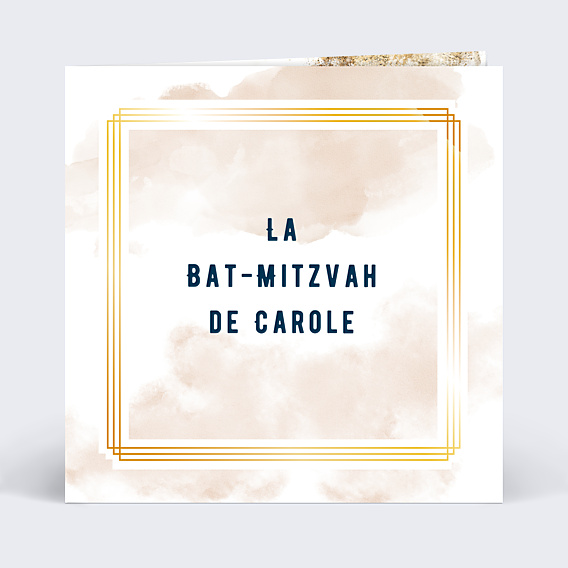 Faire-part bar mitzvah Dorure Mystique