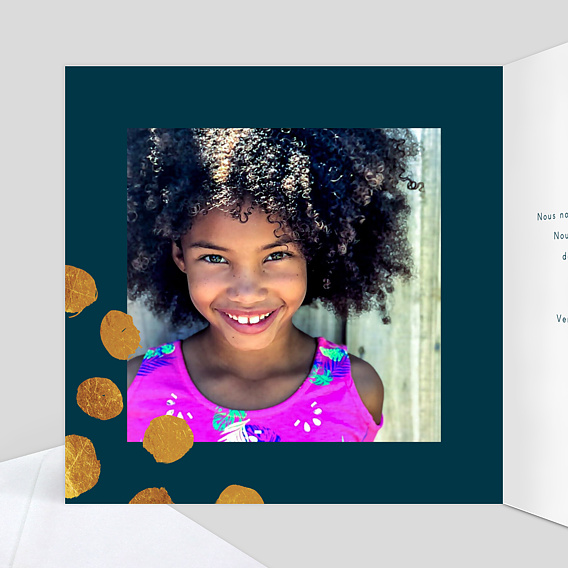 Faire-part bar mitzvah Graphique Chic Intérieur Gauche