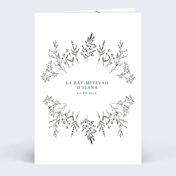 Faire-part bar mitzvah Idylle