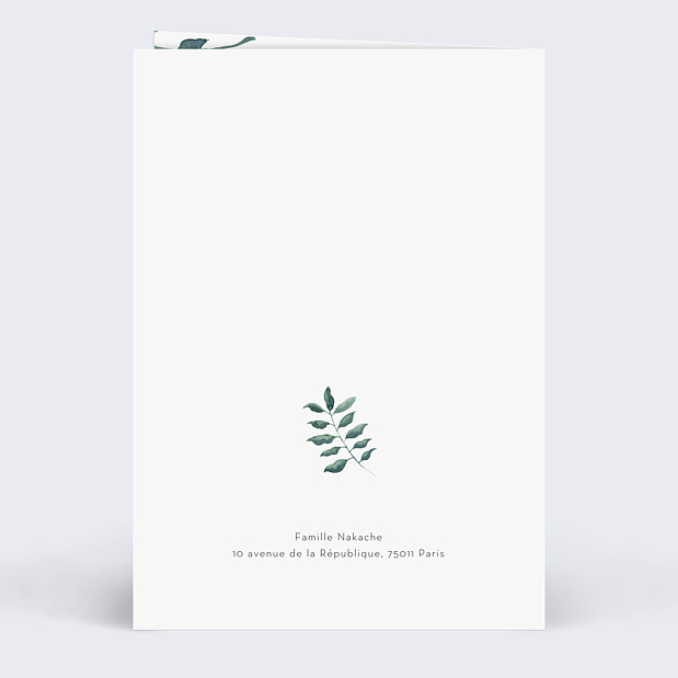 Invitation Bat Mitzvah luxe Verso