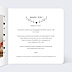 Faire-part bar mitzvah Coeur Bucolique Simple
