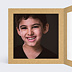 Faire-part bar mitzvah Fanions Bucoliques Kraft Intérieur Gauche