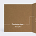 Faire-part bar mitzvah Timeline Kraft Intérieur Gauche