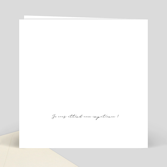 Faire-part bar mitzvah Dorure Étoilée Verso