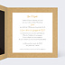 Faire-part bar mitzvah Fanions Bucoliques Kraft Intérieur Droit