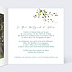 Faire-part bar mitzvah Herbarium Intérieur Droit