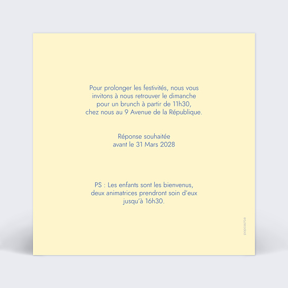 Cartes Invitation Mariage Riviera