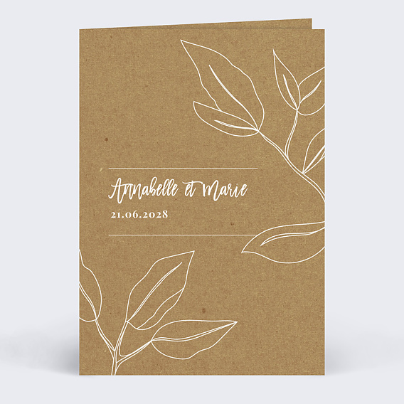 Carte Pacs Esquisse Boheme Popcarte