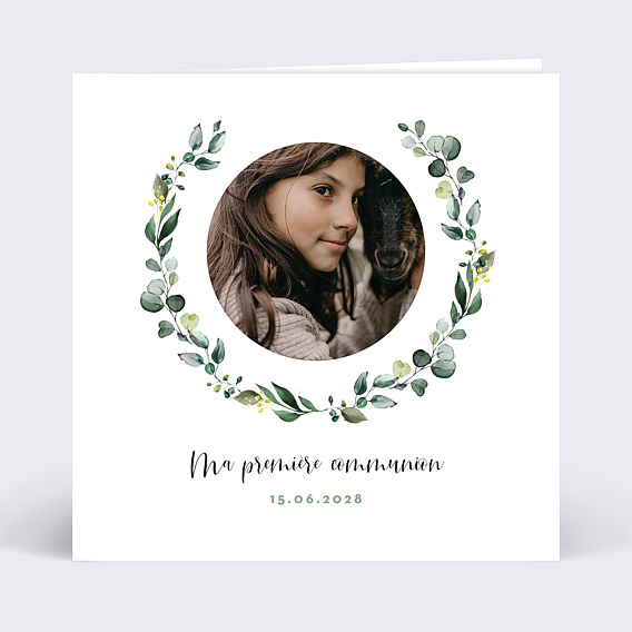 Carte De Communion Decoupe Eucalyptus Popcarte Carte De Communion Decoupe Eucalyptus Popcarte