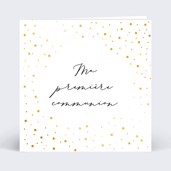 Carte De Communion Dorure Communion Popcarte Carte De Communion Dorure Communion Popcarte