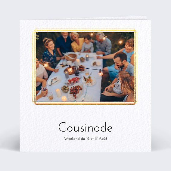 Carte d'invitation Esprit Gatsby