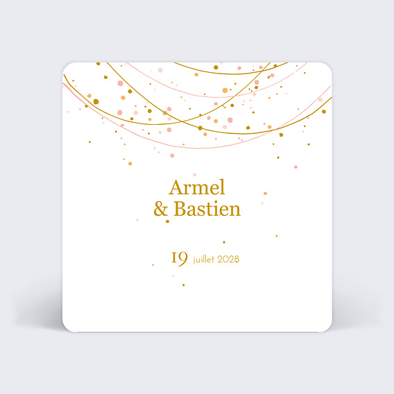 Cartes Invitation Mariage Fairy Lights