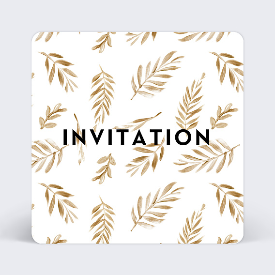 Invitation professionnelle Golden Jungle