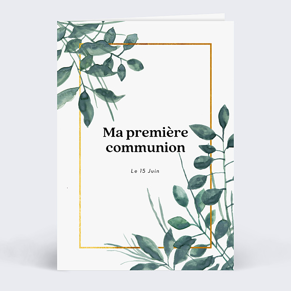 Carte de communion luxe