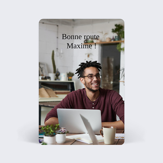 Carte de vie d'entreprise Pot de Départ Tirets