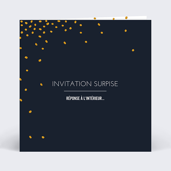 Carte d'invitation Poussière d'Etoiles