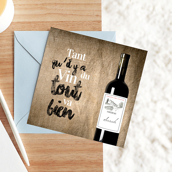 Carte d'invitation Millésimé Après 1