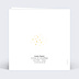 Carte d'invitation Dorure Pois Graphique Verso