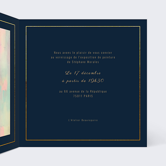 Invitation Professionnelle Vernissage Guinguette