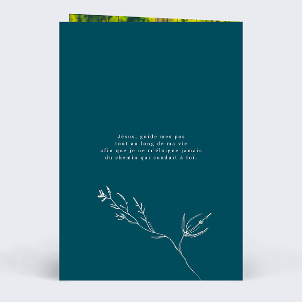 Carte de communion Idylle Verso