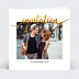 Carte d'invitation Ligne Ocre